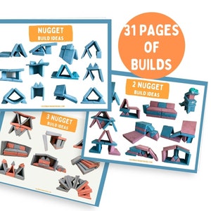 BUNDLE of Nugget build ideas printable book - 1, 2, & 3 Nuggets! PDF digital download