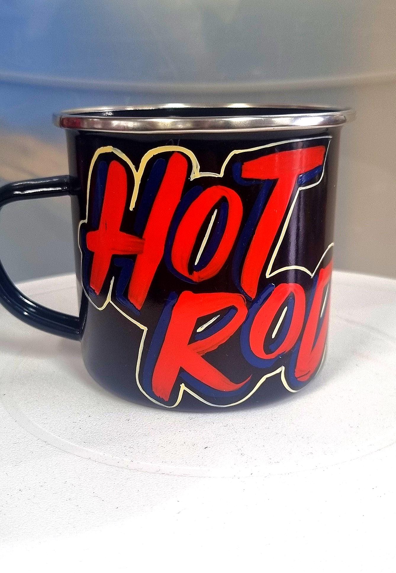 Mug Hotrod - Mancave ; Barreau ; Atelier ; Garage ; peint sur mesure