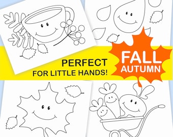 Fall Coloring Pages for Kids: 25 Autumn Activity Sheets (PDF Download)