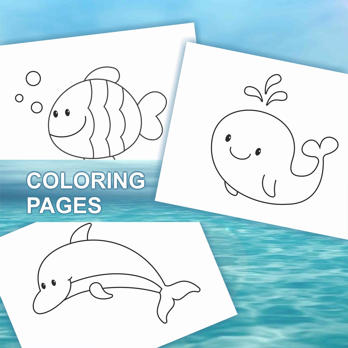 Printable Under the Sea Coloring Pages for Kids, Toddlers, Preschoolers