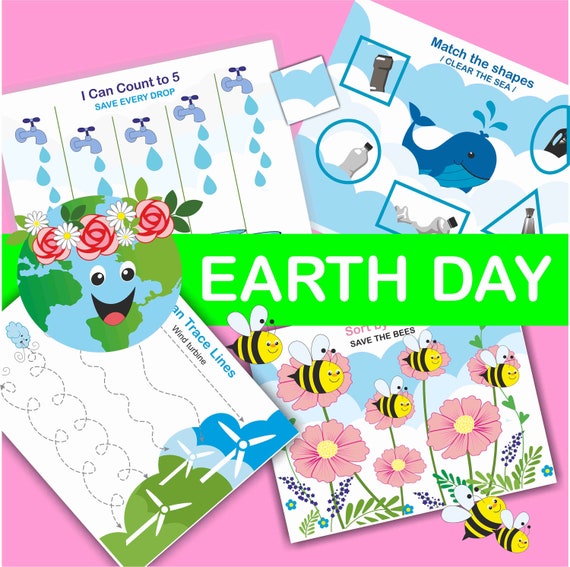 Earth Day Busy Book for Toddler  Earth Day Activities Nature