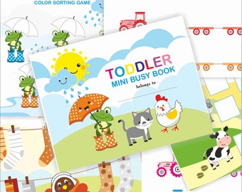 Toddler Learning Binder: Preschool Activity Book (PDF Download, US Letter/A4 Sizes)