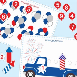 4th July Games, Busy Book, USA Independence Day Games, 4th of July Activity Pack For Preschoolers, Patriotic Party Activities, Printable image 6
