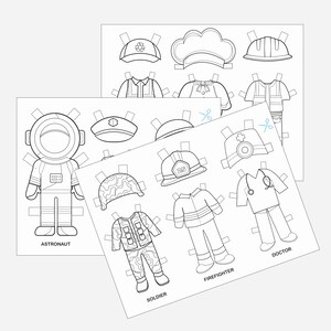 Community Helpers . Occupation Printable. Paper Dolls. - Etsy Australia
