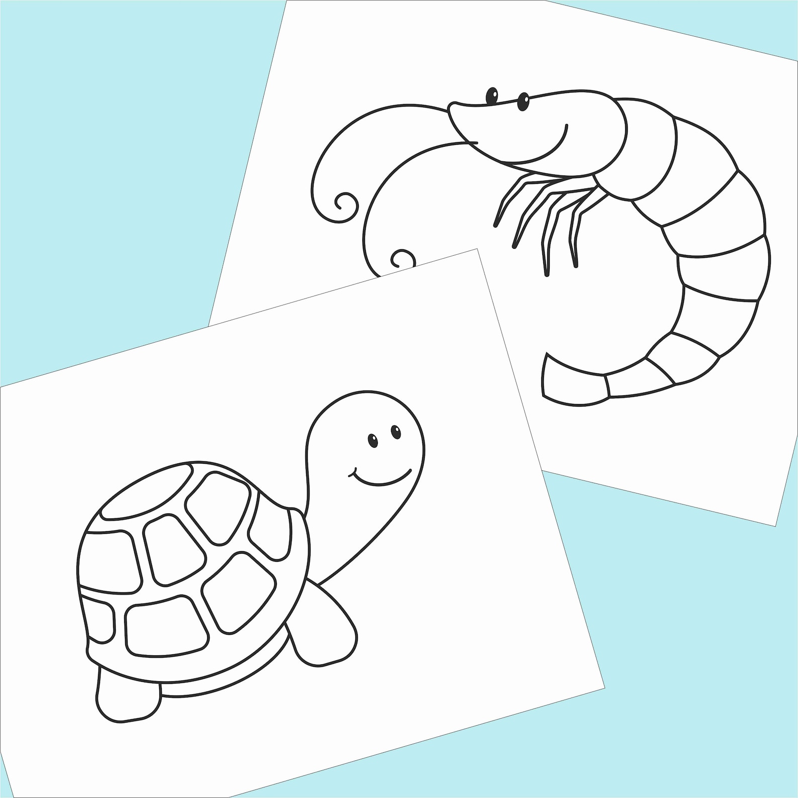 Printable Under the Sea Coloring Pages for Kids, Toddlers, Preschoolers