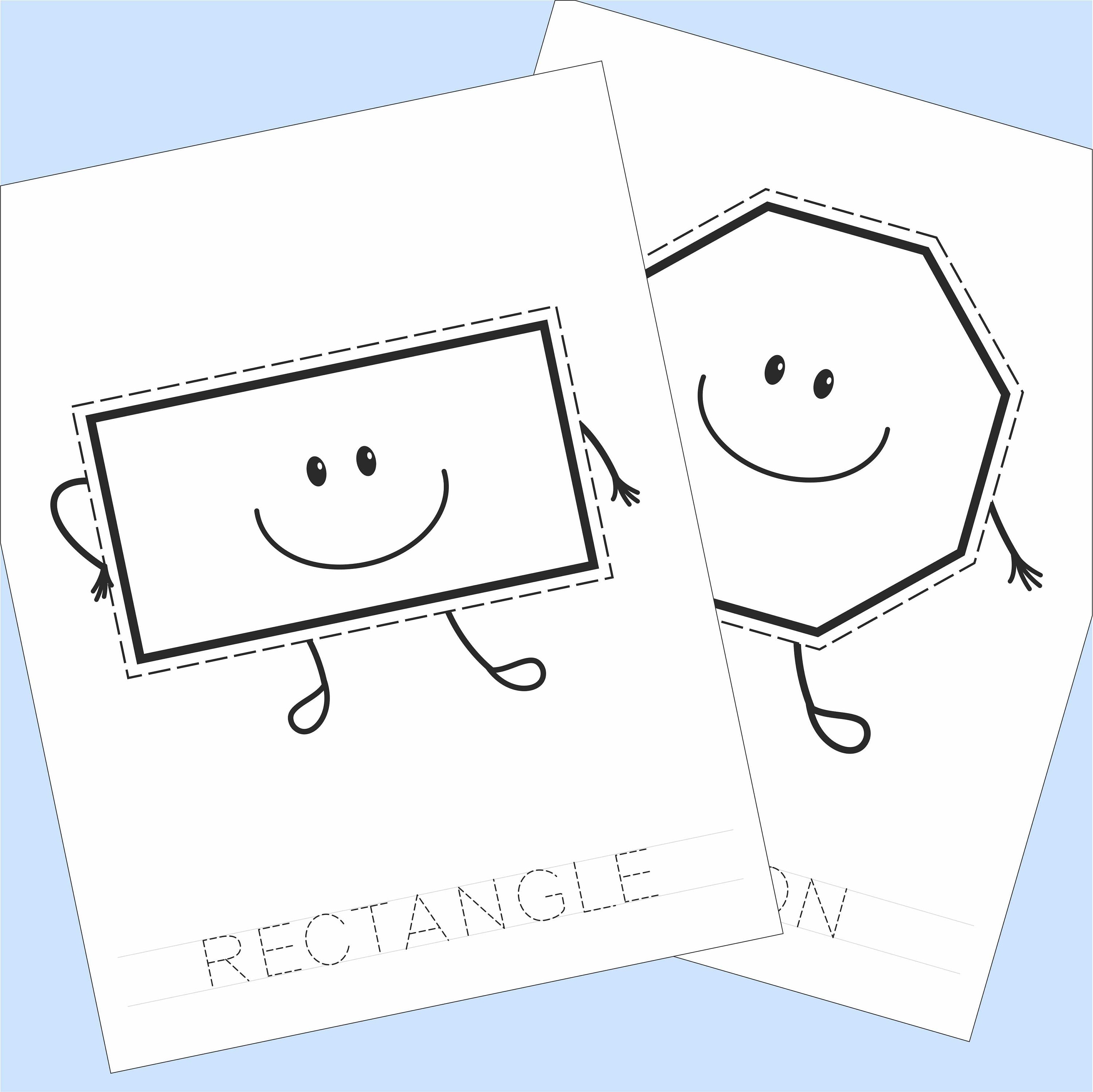 Shapes Printable Coloring Pages Shapes Printable Coloring Pages
