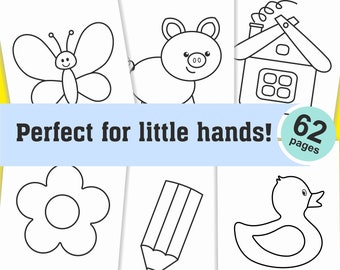 62 Printable coloring pages for kids, toddlers, preschoolers, Coloring Book Coloring Page Preschool Kindergarten Homeschool Printables