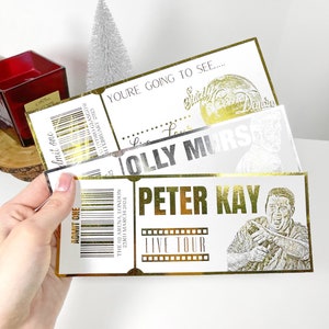 Personalised Foiled Concert Ticket | Custom Event Ticket | Fake Concert Ticket | Gift Voucher | Certificate