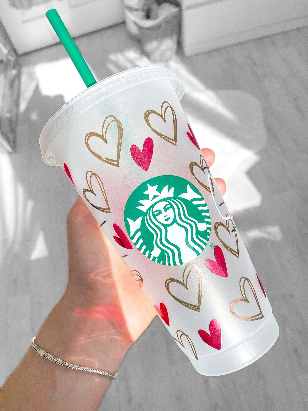 Personalised Starbucks Cold Cup UK With Name 24oz Venti Tumbler With