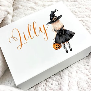 Gepersonaliseerde Halloween Boo-doos | Traktatie-/cadeaudoos Spookachtige doos | Halloweenkostuum | Heksencadeau | Boo-box | Boo Box Filler | Ideeën voor postbussen