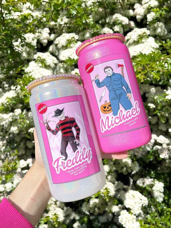 Lattina di birra scintillante da 16 once con bambole assassine