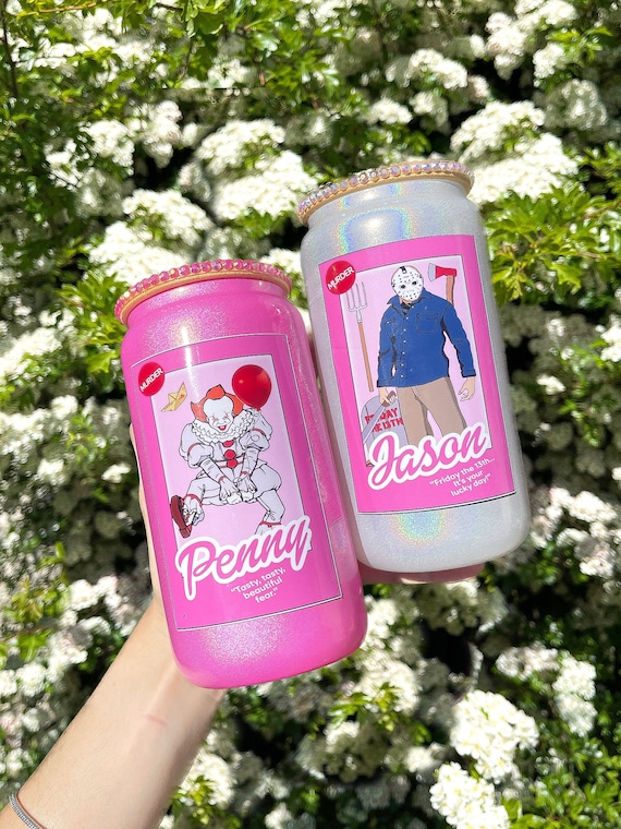 Lattina di birra scintillante da 16 once con bambole assassine