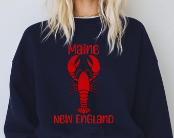 Fisherman Aesthetic, Lobster Shirt, Vintage Fisherman, Seafood Lover Shirt, Lobster Sweatshirt, Fisherman Chic Maine Sweatshirt,Y2K Clothing