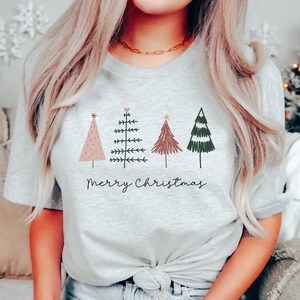 Christmas Shirts for Women, Christmas Trees Shirt, Christmas Party Shirt, Shirts For Christmas, Cute Christmas T-shirt, Winter Holiday Tee