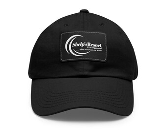 Shelps Resort Dad Hat with Leather Patch (Rectangle)