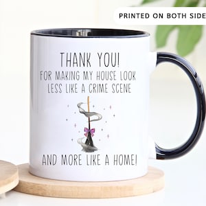 Funny Housekeeper Gift, Cleaning Person Thank You Gift, Xmas Coffee Mug,  Maid Gift, Custodian Janitor Gift, Cleaning Crew Christmas Gift