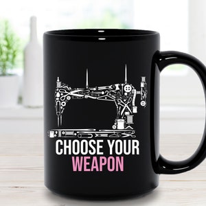 Gift For Sewers, Gift For Quilters, Sewing Coffee Mug, Seamstress Or Tailor Gift, Christmas Birthday Or Mothers Day Gift For Grandma Or Mom