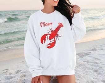 Fisherman Aesthetic, Lobster Shirt, Vintage Fisherman, Seafood Lover Shirt, Lobster Sweatshirt, Fisherman Chic Maine Sweatshirt,Y2K Clothing