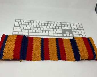 Keyboard cover and wrist rest, two in one, crochet, cotton, gift for any occasion , one of each color available