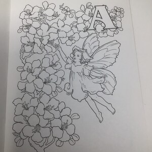 Garden Fairy Alphabet, Coloring Book, Darcy May - Etsy