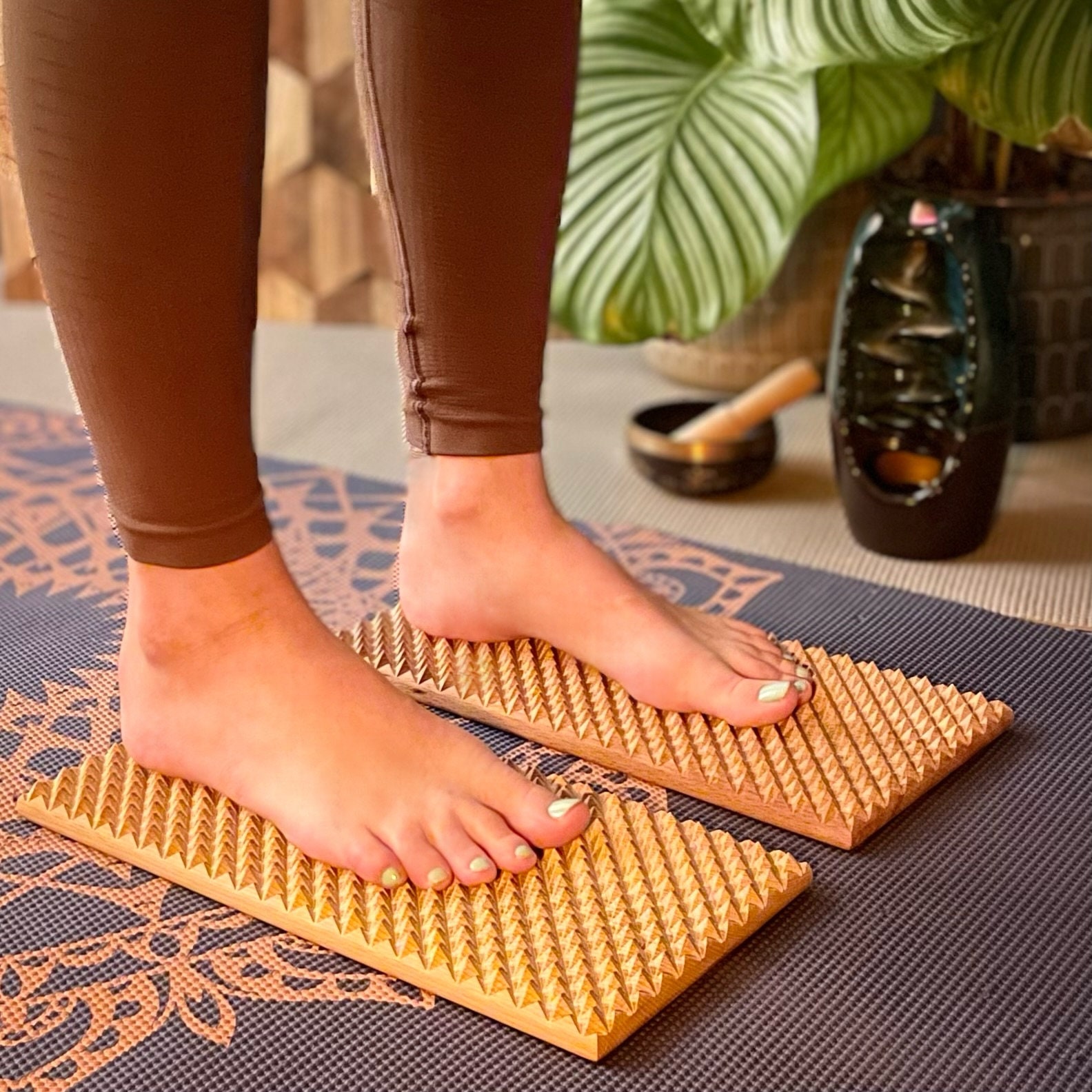 Reflexology Foot Massage Unique Gift Acupressure Sadhu Board Full Body  Therapy 