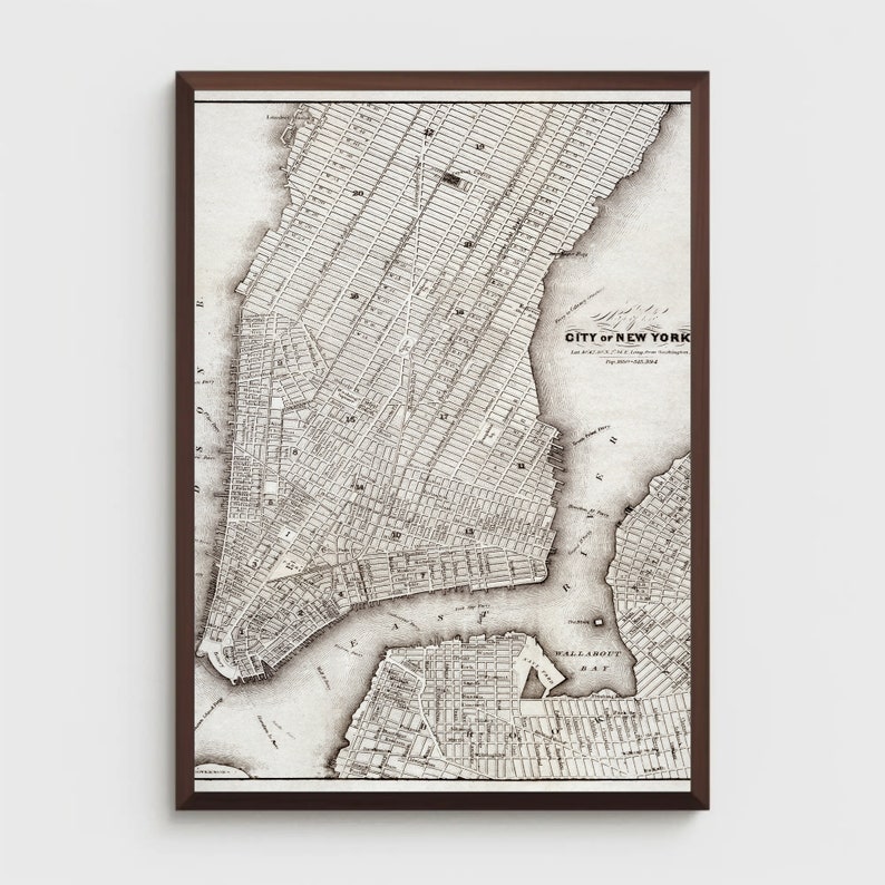 Printable Map Vintage Map of New - Il 794xN.5747687842 8o1p 