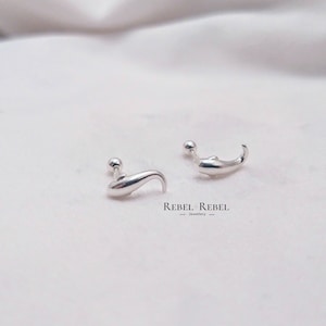 Orecchini a bottone in argento sterling 925 a forma di pesce, orecchini a vite a forma di sardina, graziosi orecchini minimalisti a tema oceano con animali