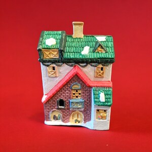 Vintage Porcelain Grocery Store for Christmas Village