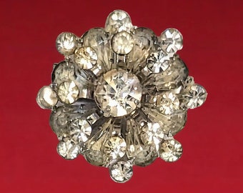 Vintage Coro Rhinestone Statement brooch PIn