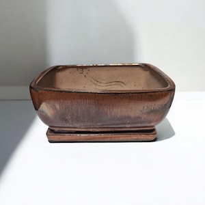 Glazed Ceramic Bonsai Pot