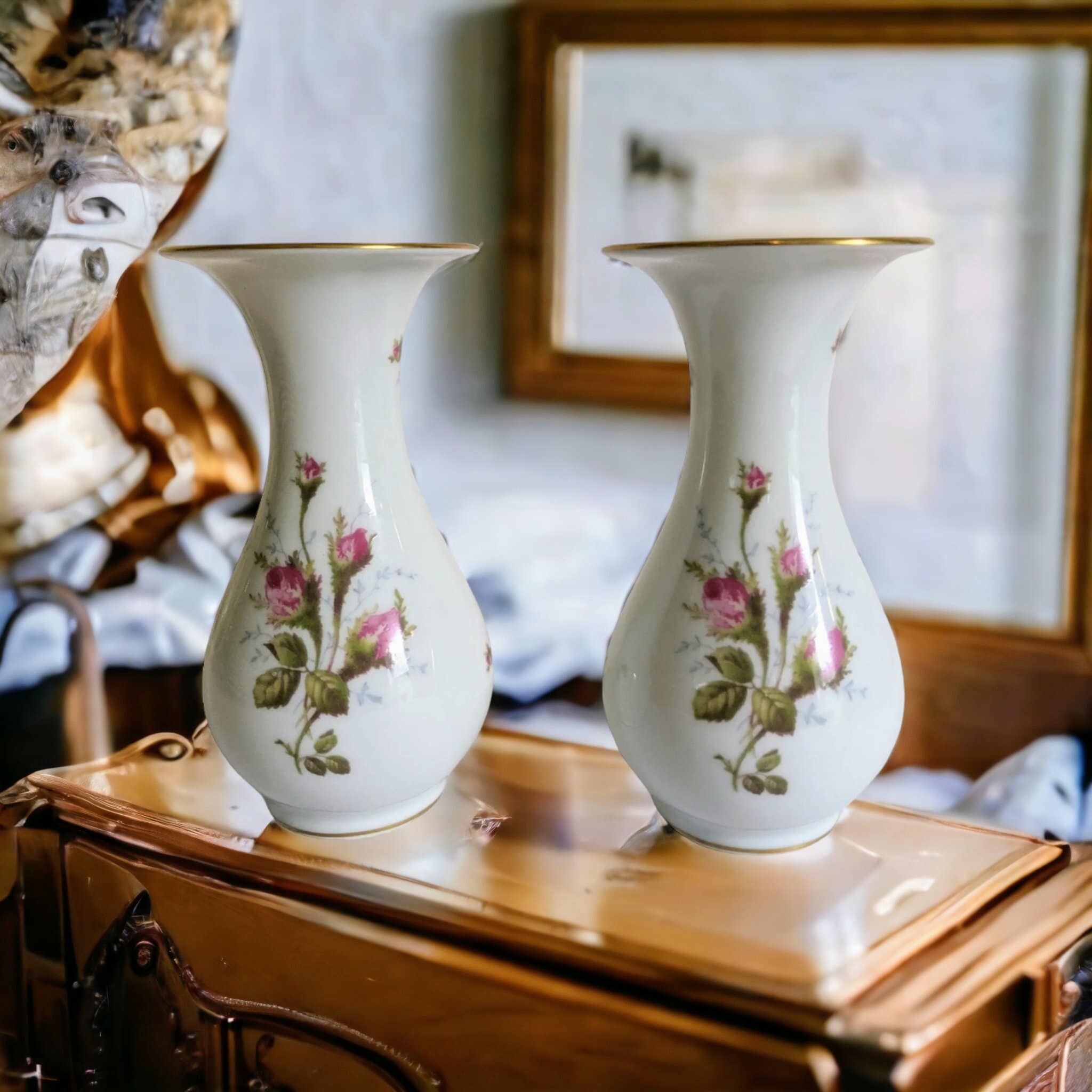 Vintage Rosenthal Selb Germany Kunstabteilung Porcelain Vases Etsy