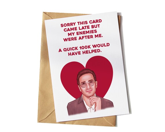 The Tinder Swindler My Enemies Sorry Greeting Card Netflix Etsy Uk