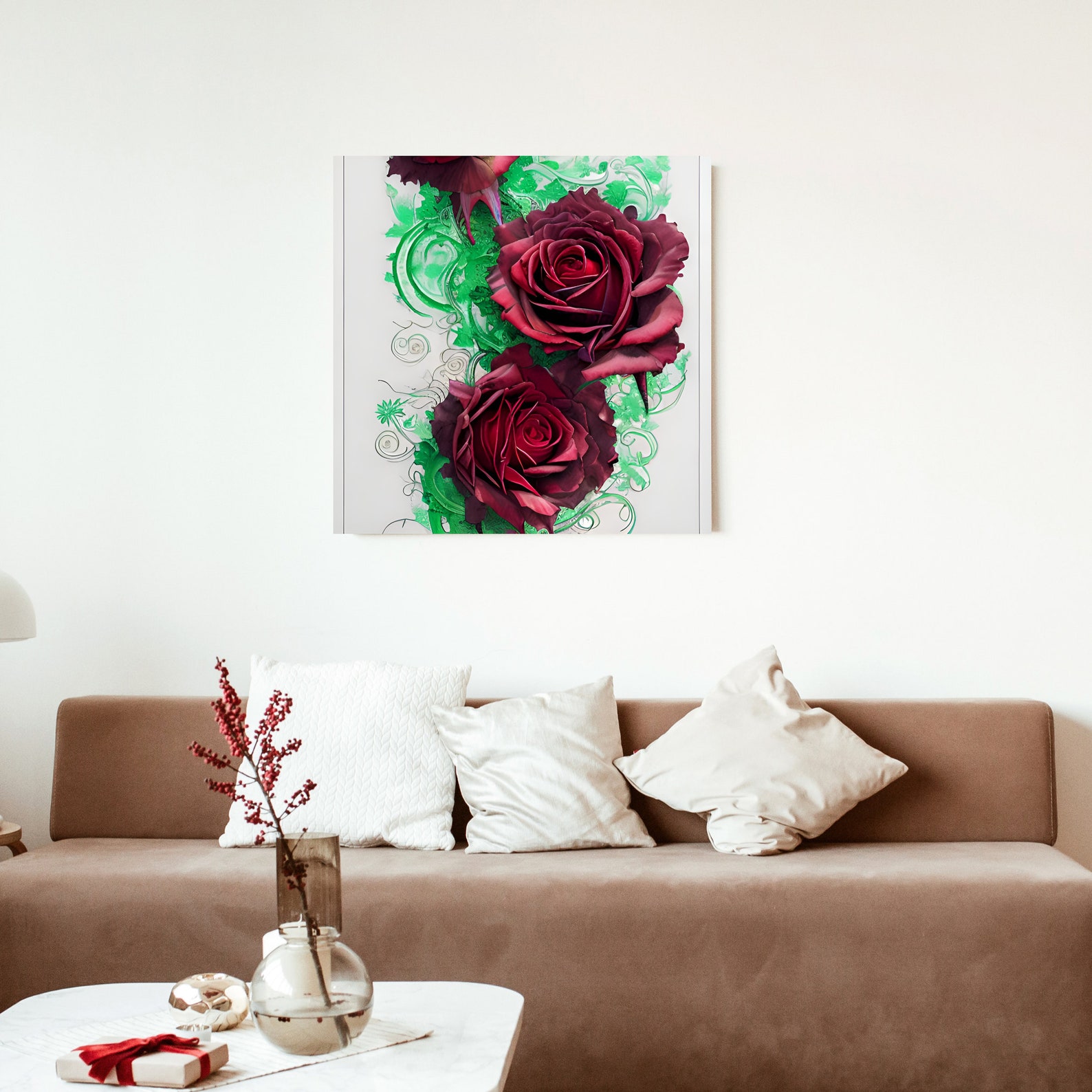 Rose Art Digital Download Canvas Print Flower Art Still Life Home Decor ...