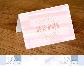 Printable Easter Card Resurrection Day Religious Easter | Etsy