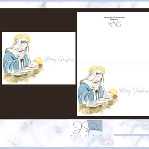 Printable Christmas Card, Religious Christmas Cards, Christian ...