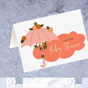 Baby Shower printable card, baby shower cards for mom to be, digital baby shower cards, printable card blank, printable card new baby, pdf