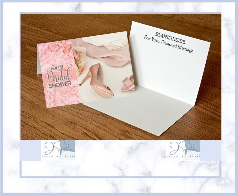 Bridal Shower Card for Bride Printable, for Granddaughter, Digital Card