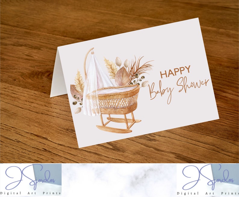 Printable Baby Shower Card, Printable Cards Baby Shower, Cards for Mom ...