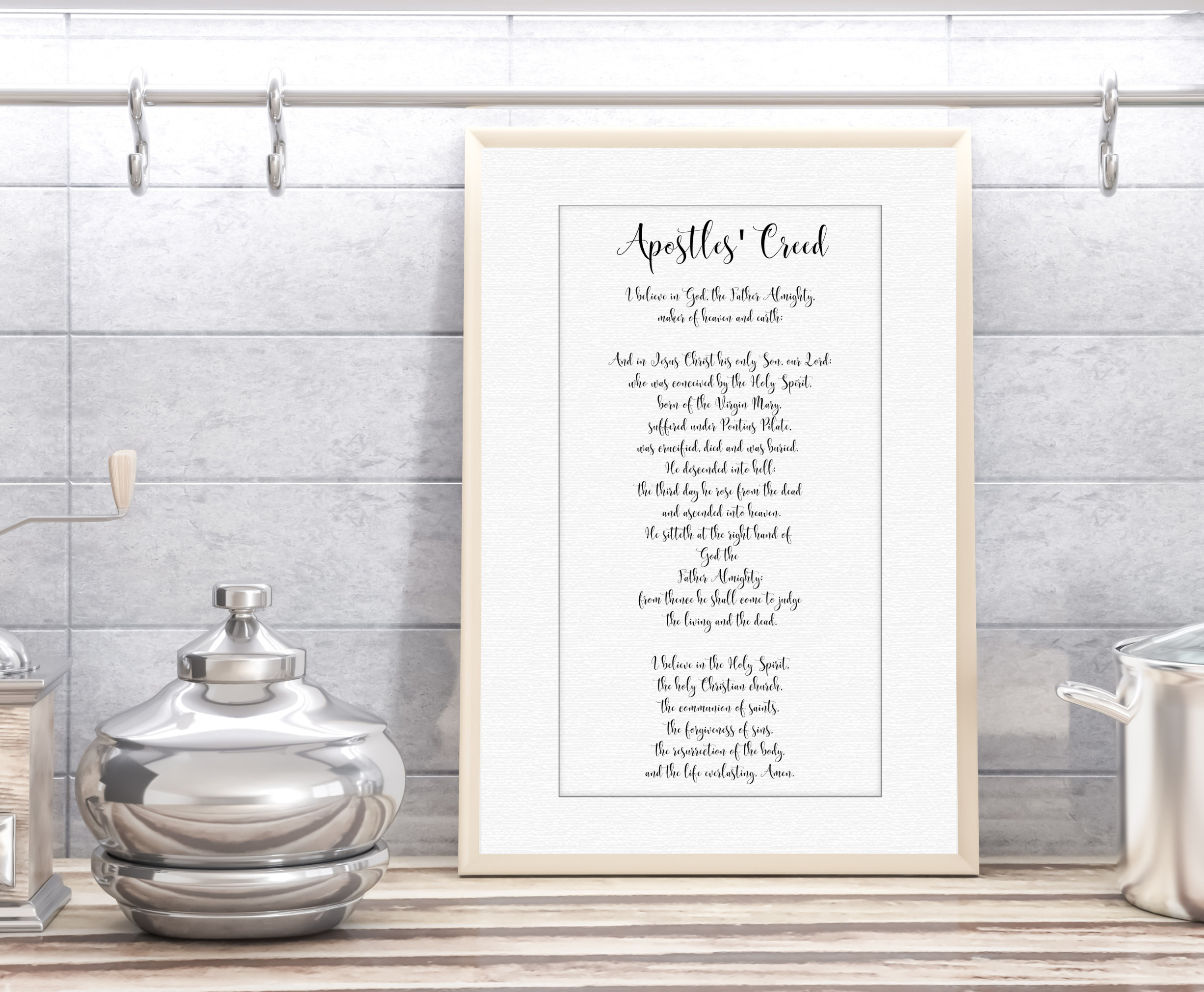The Apostles' Creed Printable Pdf, Christian Statement of Faith ...