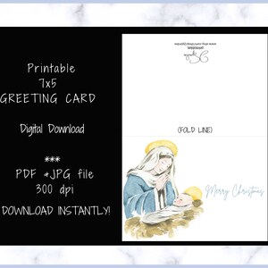Printable Christmas Card, Religious Christmas Cards, Christian ...