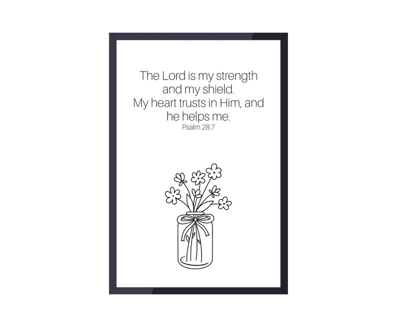 Printable Bible Verse Christian Wall Art Religious Home Decor | Etsy