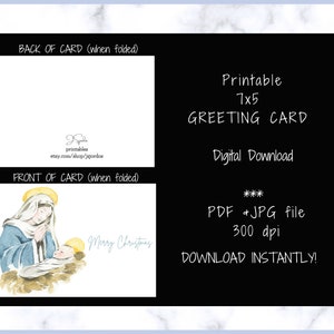 Printable Christmas Card, Religious Christmas Cards, Christian ...