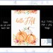 Hello Fall Sign, Hello Fall Digital Print, Fall Home Decor, Fall ...