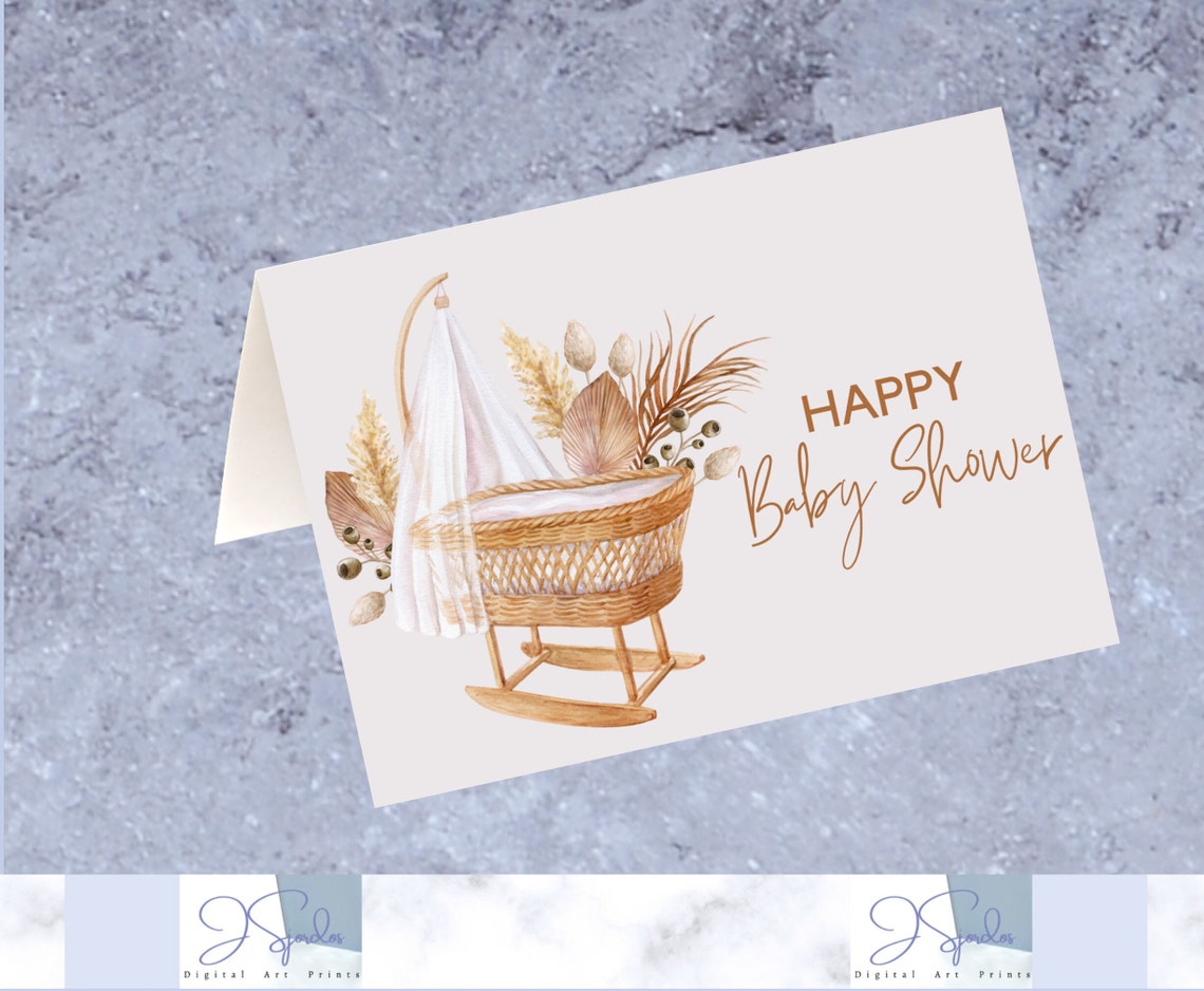 Printable Baby Shower Card, Printable Cards Baby Shower, Cards for Mom