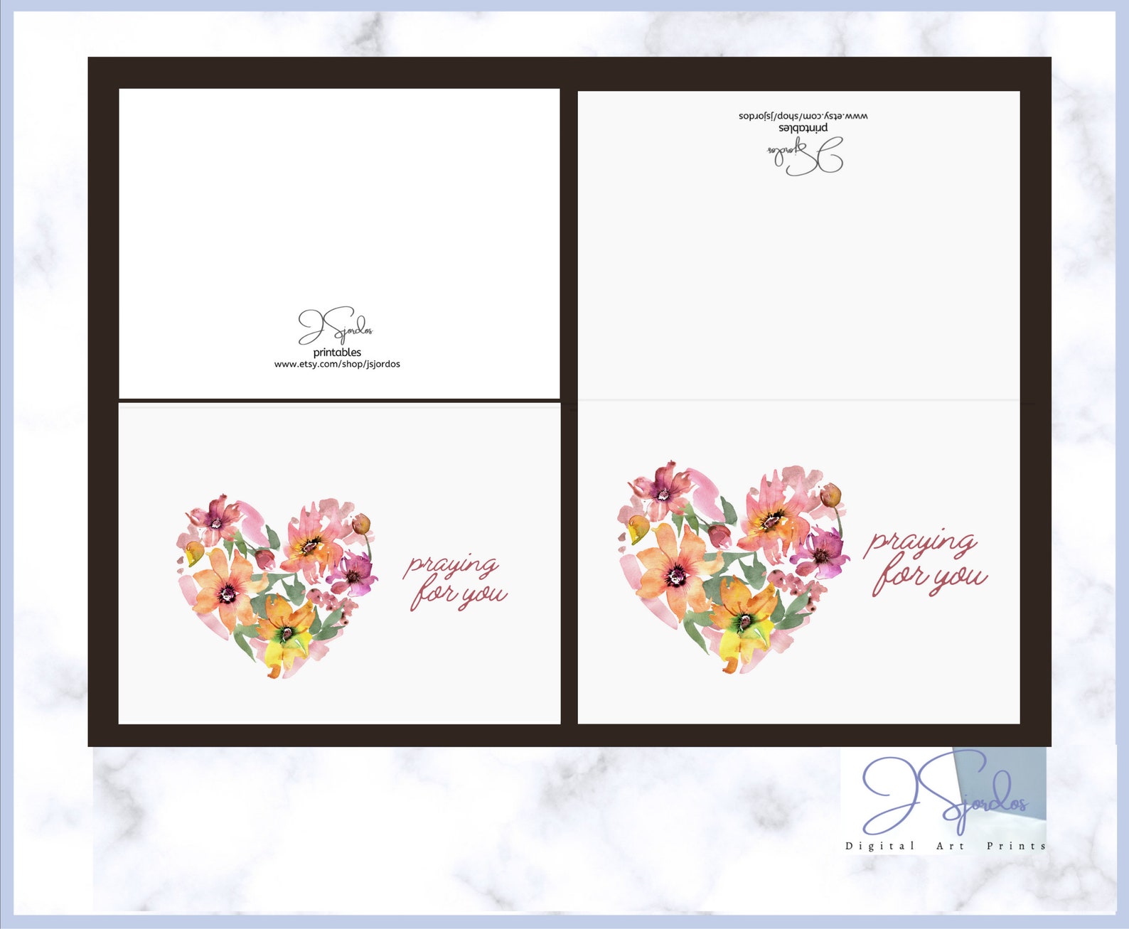 Printable Praying for You Card, Prayer Cards, Prayer Card for a Friend ...