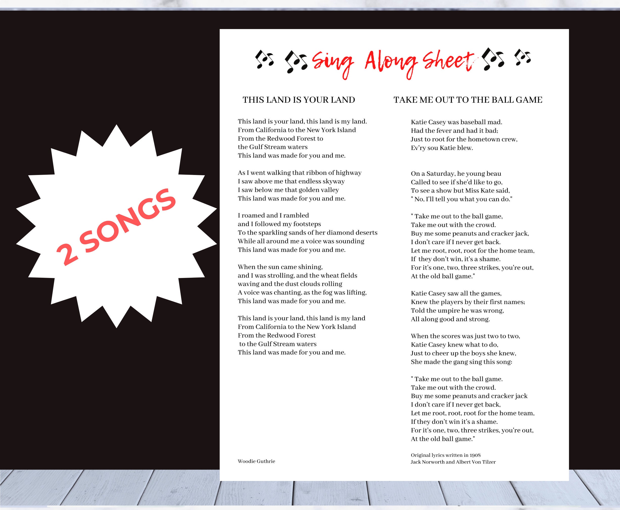 Printable Sing Along Sheet Summer Sing A Long Songs Adults Seniors senior-song-fest-home