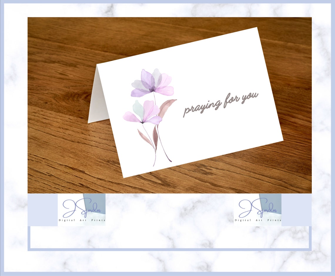 Praying for You Card, Printable Cards Praying for You, Cards for Friend ...