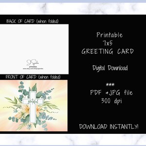 Printable Religious Easter Card, Resurrection Day, Easter Cards, Easter ...