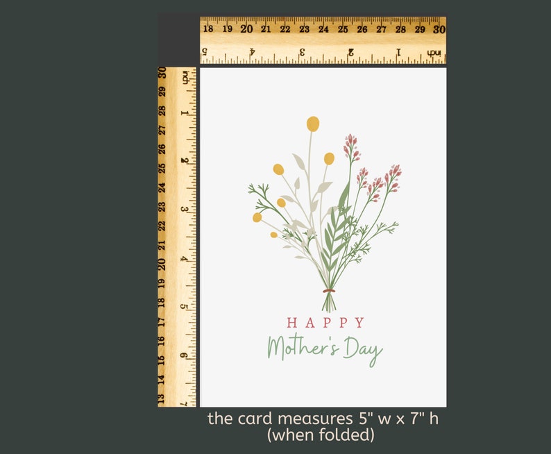Card for Mom Printable, Card for Mom, Mother's Day Cards Floral ...