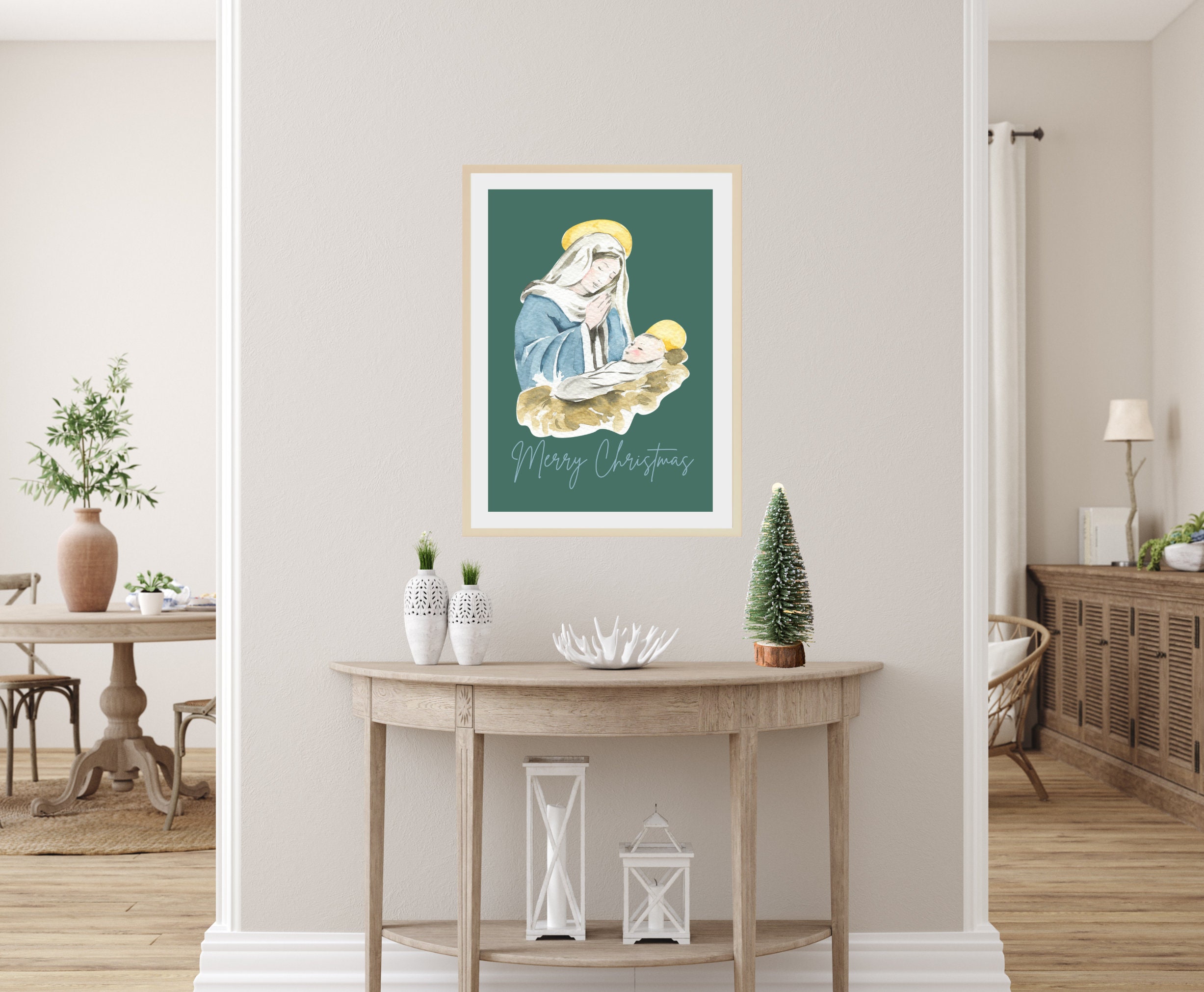 Printable Religious Christmas Wall Decor, Christian Wall Art ...